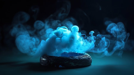 Smoke coming out of a stone. generative aiの素材