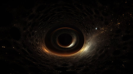 Black hole in the galaxy. Space background. generative aiの素材