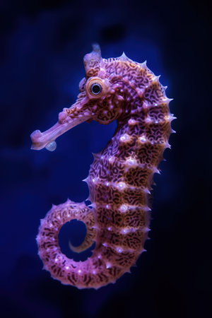 Hippocampus seahorse also known as the sea horse. generative aiの素材