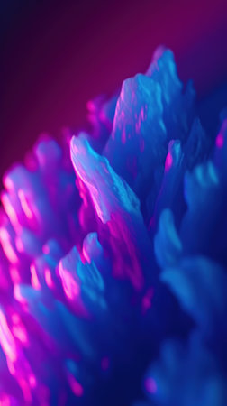 Abstract blue and pink background with lines and waves. generative aiの素材