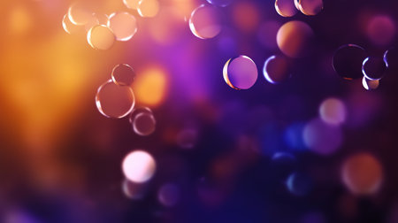 abstract bokeh background with colorful defocused lights and stars. AI Generatedの素材