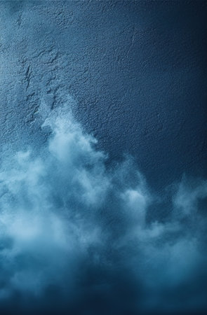 Foggy blue background with space for your text or image. AI Generatedの素材