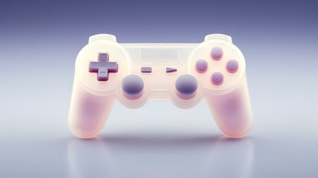 video game controller on a gray background. AI generativeの素材