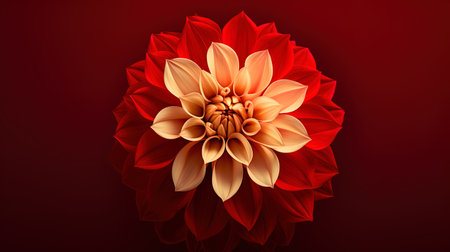 Beautiful red, orange, pink anemone flowers in the fog on a dark background. AI Generative Imageの素材