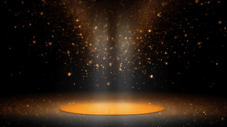 Spotlight on stage. Abstract background for your design.の素材