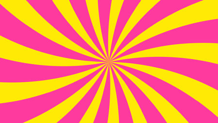 Abstract background with rays. Vector illustration. Yellow, pink, yellow colors.の写真素材