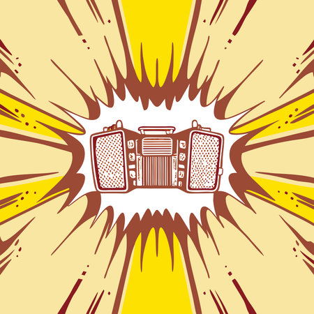 Music design over yellow background, vector illustration. Eps 10 file.のイラスト素材