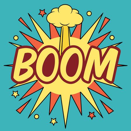 Boom pop art design, vector illustration eps 10 graphic.のイラスト素材