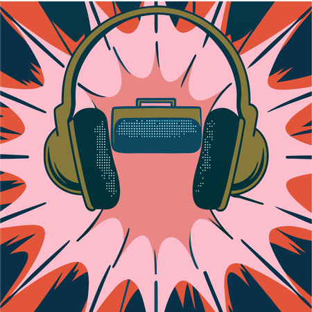 Music design over pink background, vector illustration. Eps 10 file.のイラスト素材