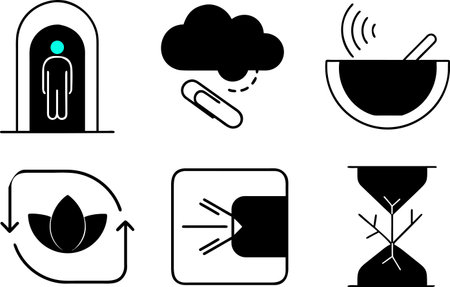 A set of simple icons for the use in web and mobile applicationsのイラスト素材