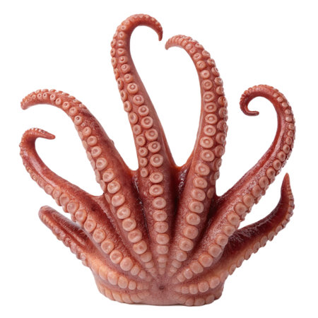 Octopus isolated on a white background. Clipping path included.の素材