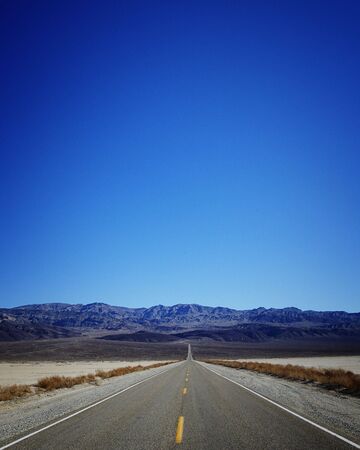 Country road. Death Valley, the United States