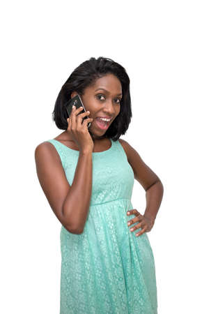 Woman talking on cellphoneの写真素材