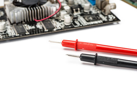 multimeter on the white backgroundの写真素材