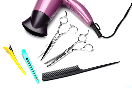 hairdressing toolsの写真素材