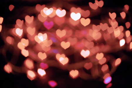 heart bokeh backgroundの写真素材