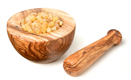 Pure Organic Frankincense Resin isolated on the white backgroundの写真素材