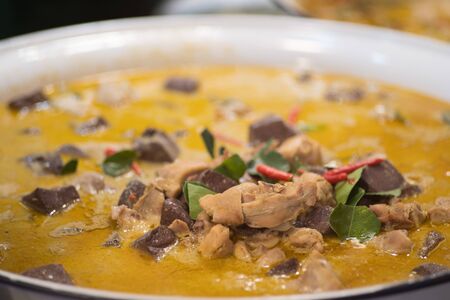 thai food Green Curry With Chicken Recipesの写真素材