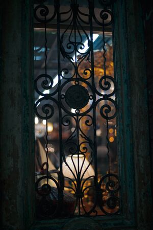 beautiful window view, Vintage Window In A Dark Roomの写真素材