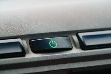 Power Botton On or Off, Closeup of power bottonの写真素材
