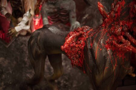 Horror Themed Image Of A Scary, Zombie, Halloween backgroundの写真素材