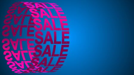 sale background for promo, concept of sale and clearance 3D renderingの写真素材