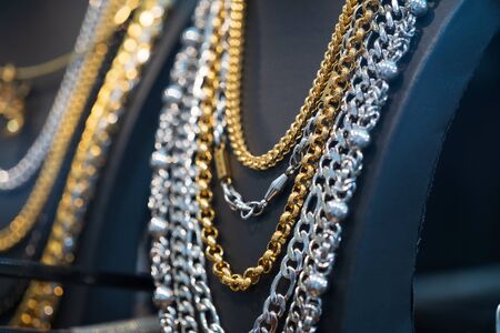 Many Silver and Gold necklace, Luxury Fashion accessories At Store