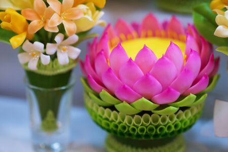 Jasmine garland Buddha, Thai style molding art