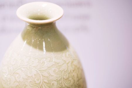 handmade Ceramic raw pottery, Ancient traditional earthenware backgroundの写真素材