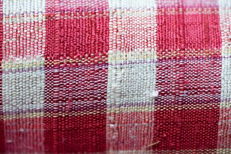 Close up of woven fabric texture background