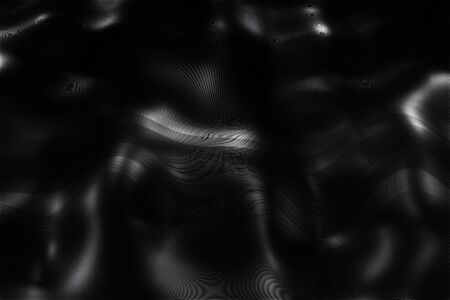Abstract Futuristic Digital wave of particle Technology dark blurred background animation 3d renderingの写真素材