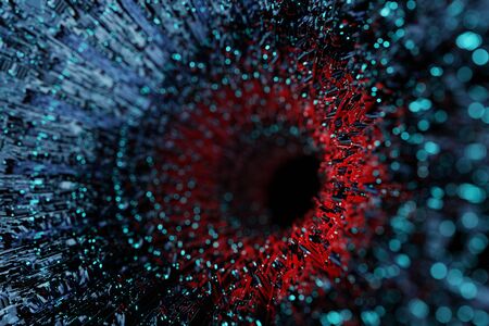 Sci Fi Futuristic Fantasy Strange Alien Structure 3D renderingの写真素材