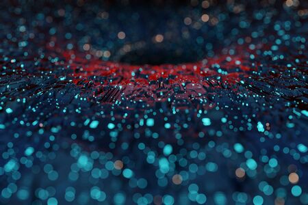 Sci Fi Futuristic Fantasy Strange Alien Structure 3D renderingの写真素材