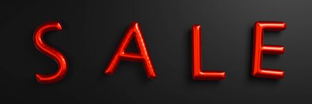 Red Ballon sign sale Glitching Effects 3D rendering

の写真素材