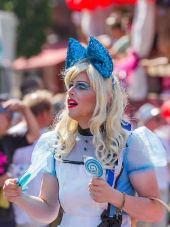 Alice in Wonderland at Christopher Street Day 2013 in Stuttgart, Germanyのeditorial素材