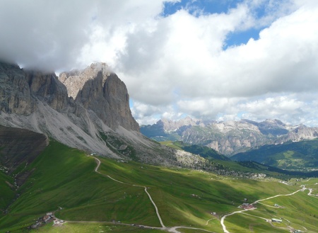 Dolomite peak, Italyの写真素材