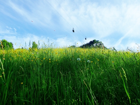 Cable car in Austria の写真素材
