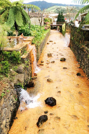 Thermal swimming pools - poa da dona beija in So Miguel Islandの素材