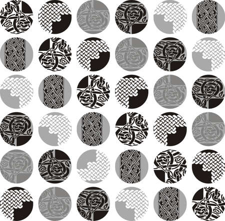 Abstract geometric pattern with stripes, lines. Seamless background. White and grey ornament. Simple lattice graphic design.のイラスト素材