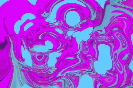 Beautiful abstract background. Acrylic painting. Marble texture. Mixed blue and light pink paints on...
