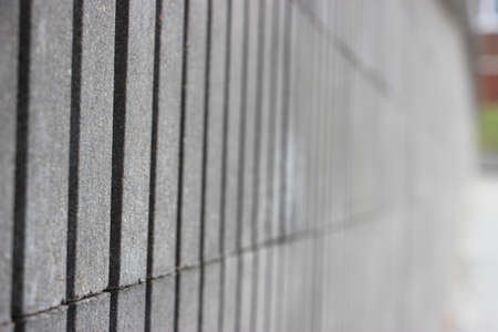 concrete wall perspective. Selective focus. Abstract background for construction and architecture conceptsの写真素材