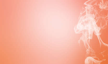 Salmon peach pink and white smoke. Abstract romantic background for party posters.の写真素材