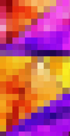 Fun and very colorful series of squares or pixels in all the colors of the spectrum, from light to...