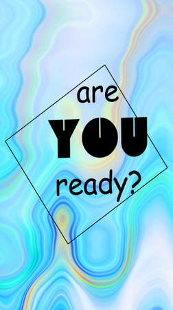 Are you ready words on abstract background. motivational inspirational positive life quote. Business lifestyle conceptの写真素材
