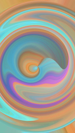 Sphere form with abstract blurry colorful pattern. Abstract lensball in blur. Vertical layout for...