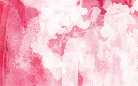 abstract pink watercolor background design wash aqua painted texture close upの写真素材