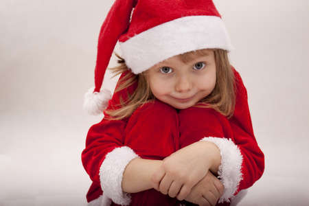 Santa Clause - small girlの写真素材