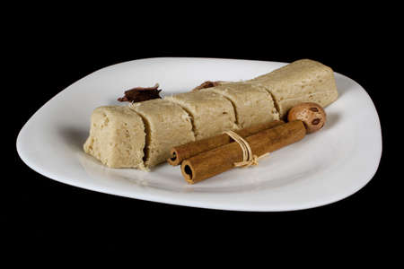 Halva on the black backgroundの写真素材