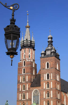 Saint Mary church in Cracow の写真素材