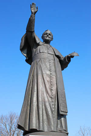 Monument of Pope John Paul the secondの写真素材